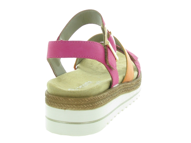 sandales et nu pieds - Confort - femme - Cuir - Rose - Remonte5649701_5