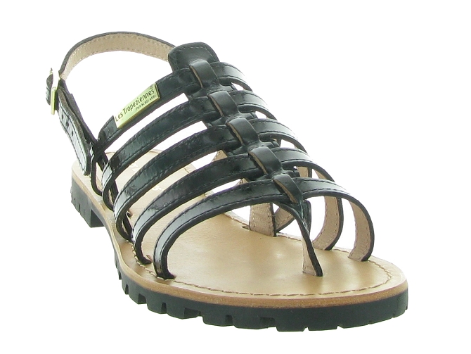 sandales et nu pieds - Casual - femme - Cuir - Noir - Les tropeziennes5651801_3