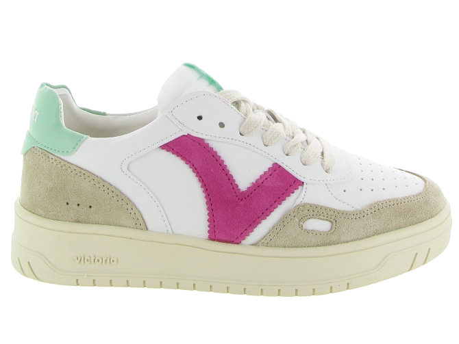 baskets et sneakers - Tendance - femme - Cuir - Blanc - Victoria5652401_2