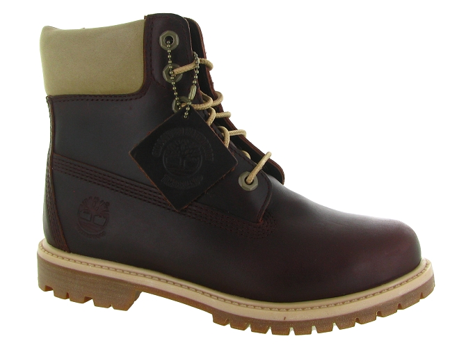 bottines et boots - Chelsea - femme - Cuir - Rouge - Timberland