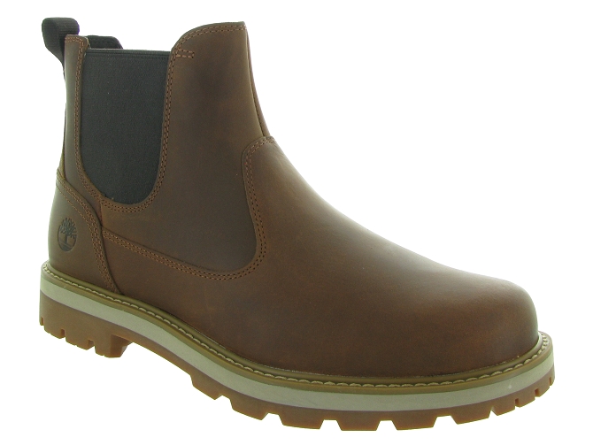 bottines et boots - Chelsea - homme - Cuir - Marron - Timberland