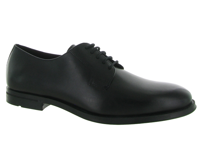 chaussures a lacets - Cérémonie - homme - Cuir - Noir - Geox