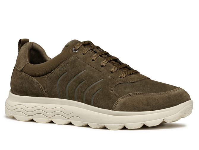 baskets et sneakers - Confort - homme - Nubuck - Kaki - Geox5670601_2