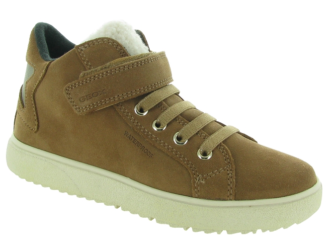 Geox chaussures a scratch j36hyc theleven marron