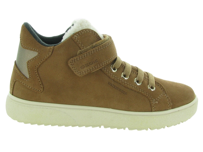 chaussures a scratch -  - junior fille - Nubuck - Marron - Geox5671301_2