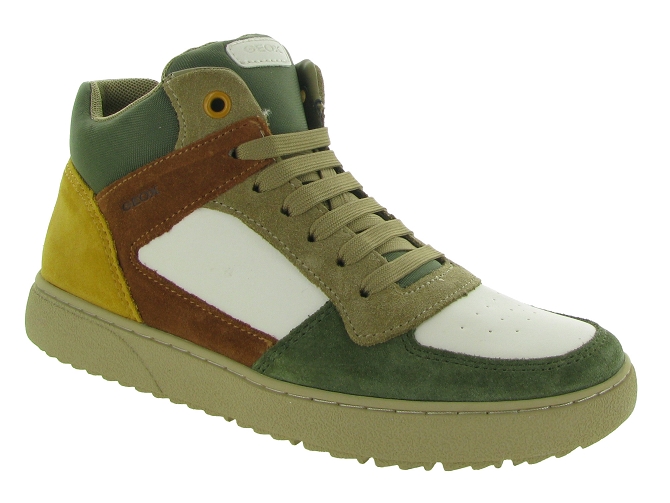 chaussures a lacets -  - junior garcon - Synthétique - Vert - Geox