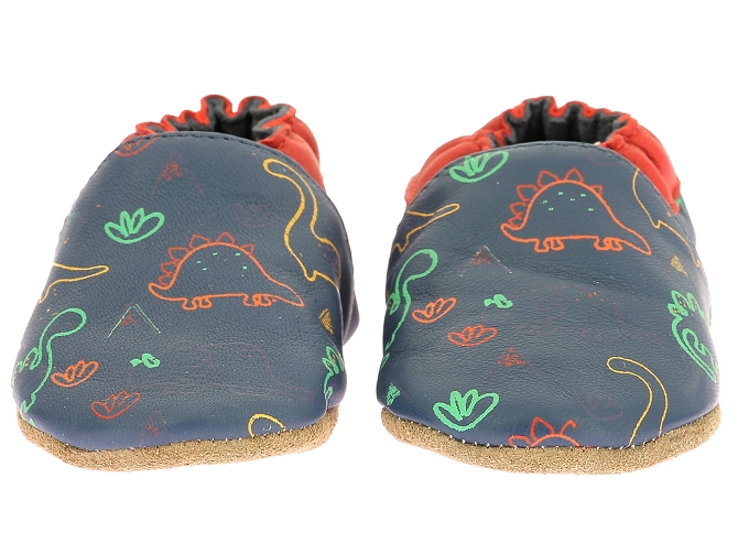 chaussons et pantoufles - Semelle souple - bebe garcon - Cuir - Bleu - Robeez5674901_3