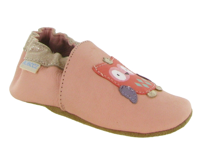 chaussons et pantoufles - Semelle souple - bebe fille - Cuir - Rose - Robeez5675301_2