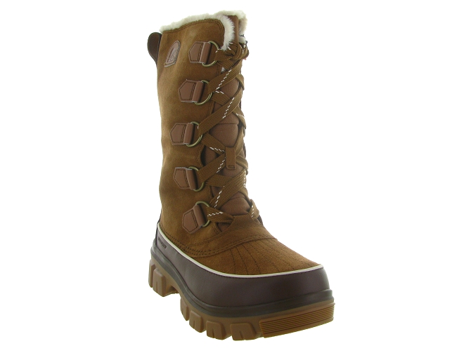 apres ski bottes fourrees - Bottine chaude - femme - Cuir - Marron - Sorel5675601_3