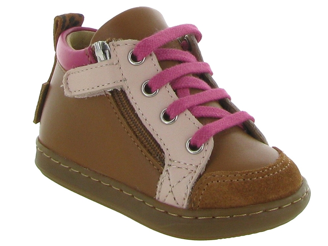 chaussures bebe du 18 au 27 -  - bebe fille - Cuir - Marron - Shoo pom