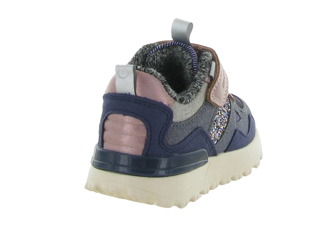 baskets et sneakers -  - junior fille - Toile Jean - Rose - Shoo pom5677101_5