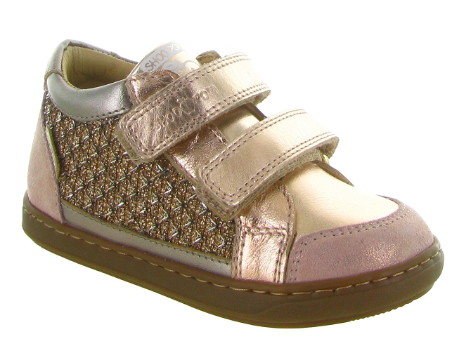 chaussures bebe du 18 au 27 -  - bebe fille - Cuir - Rose - Shoo pom