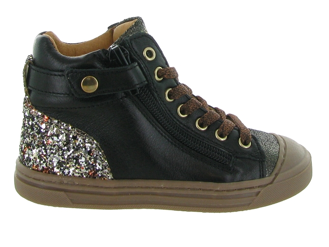 chaussures a lacets -  - junior fille - Cuir - Noir - Babybotte5678301_2