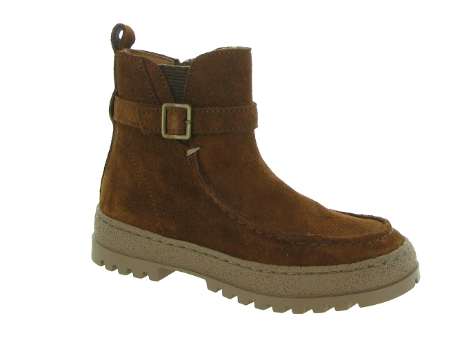 bottines et boots -  - junior fille - Nubuck - Marron - Babybotte