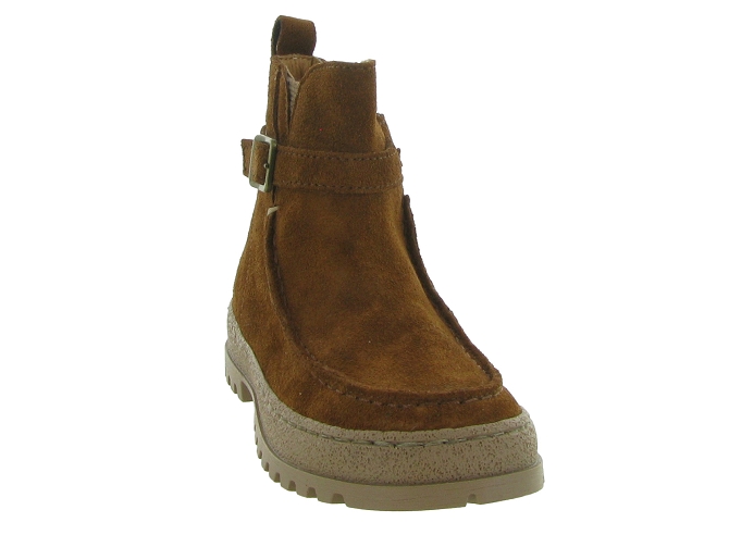 bottines et boots -  - junior fille - Nubuck - Marron - Babybotte5678601_3