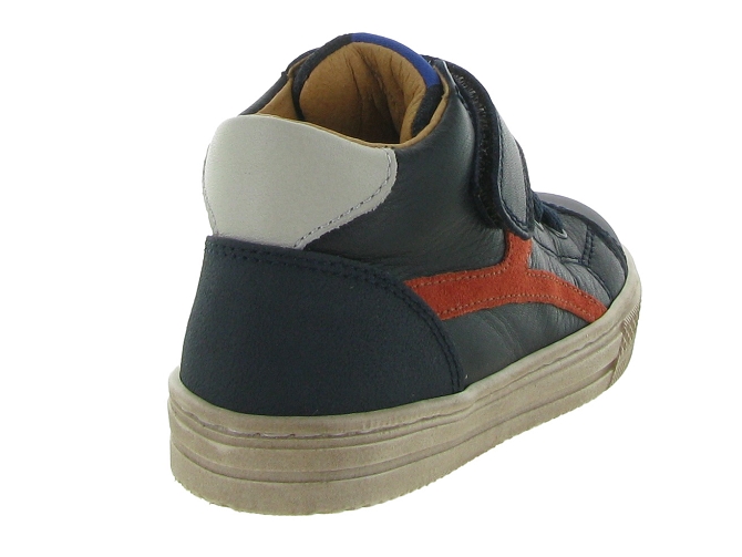 chaussures a scratch -  - junior garcon - Cuir - Bleu Marine - Babybotte5679101_5