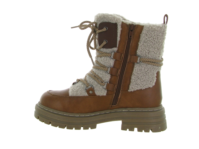 apres ski bottes fourrees - Botte de neige - femme - Cuir - Marron - Kimberfeel5681201_4