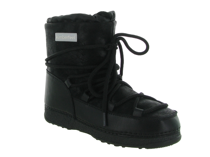 apres ski bottes fourrees - Moon boot - femme - Laine - Noir - Kimberfeel