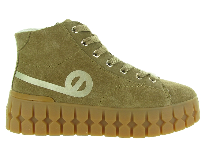 baskets et sneakers - Montante - femme - Nubuck - Camel - No name5683601_2