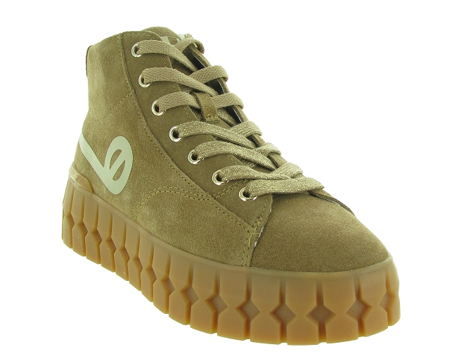 baskets et sneakers - Montante - femme - Nubuck - Camel - No name5683601_3