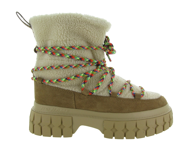 apres ski bottes fourrees - Bottine chaude - femme - Nubuck - Chestnut - No name5684101_2