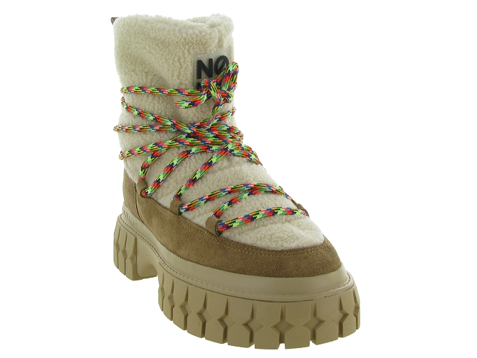 apres ski bottes fourrees - Bottine chaude - femme - Nubuck - Beige - No name5684101_3