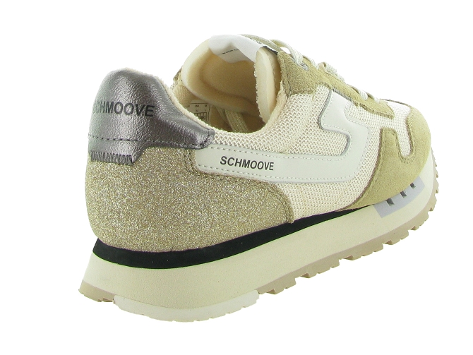 baskets et sneakers - Tendance - femme - Cuir - Beige - Schmoove5684201_5