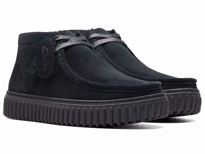 chaussures a lacets - Confort et décontracté - homme - Cuir - Noir - Clarks