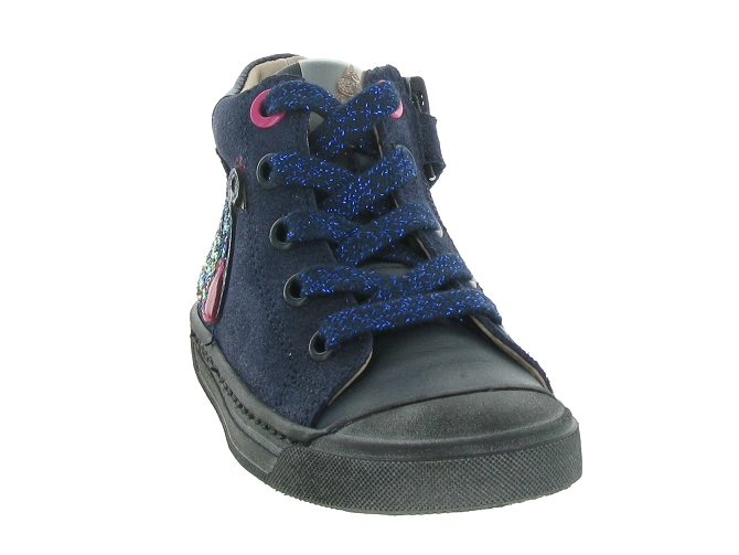 chaussures a lacets -  - junior fille - Cuir - Bleu Marine - Acebos5691901_3