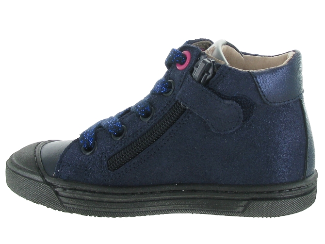 chaussures a lacets -  - junior fille - Cuir - Bleu Marine - Acebos5691901_4