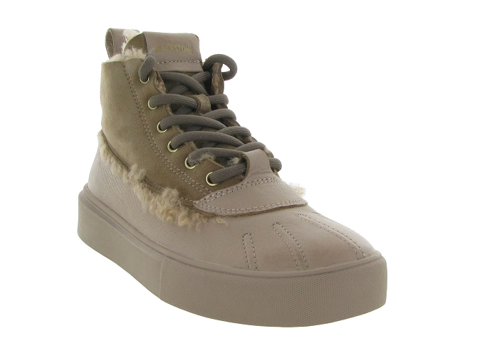 baskets et sneakers - Montante - femme - Nubuck - Taupe - Black stone5693701_3