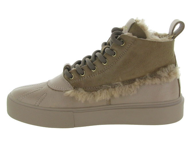 baskets et sneakers - Montante - femme - Nubuck - Taupe - Black stone5693701_4