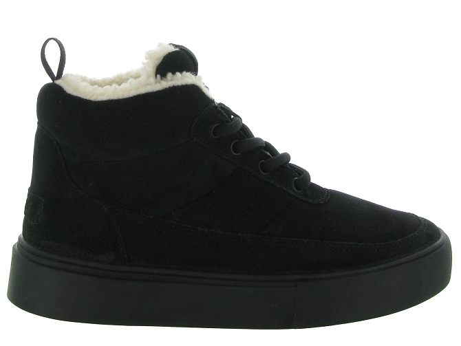 baskets et sneakers - Montante - femme - Nubuck - Noir - Black stone5693801_2