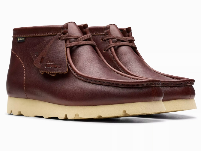 chaussures a lacets - Confort et décontracté - homme - Cuir - Marron - Clarks