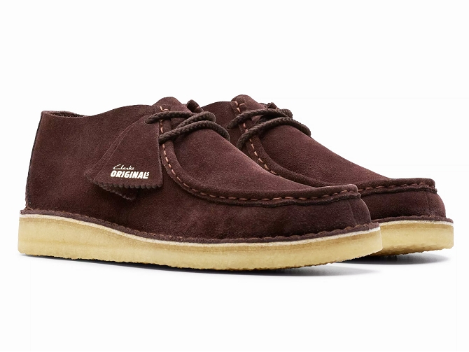 chaussures a lacets - Confort et décontracté - homme - Cuir - Marron - Clarks