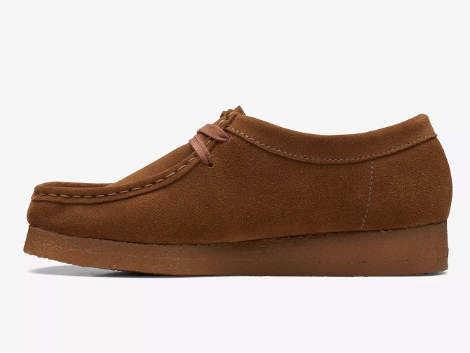 Clarks chaussures a lacets wallabee marron5694702_2