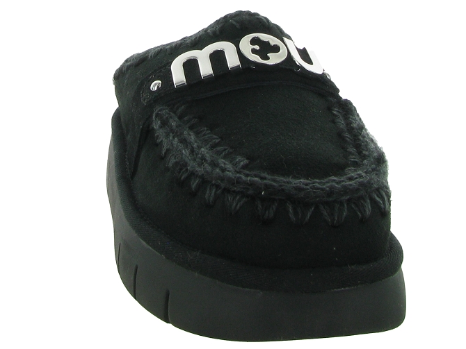 Mou chaussons et pantoufles bounce clog metal logo 531 001a noir5695402_3