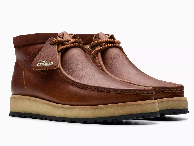 chaussures a lacets - Confort et décontracté - homme - Cuir - Marron - Clarks