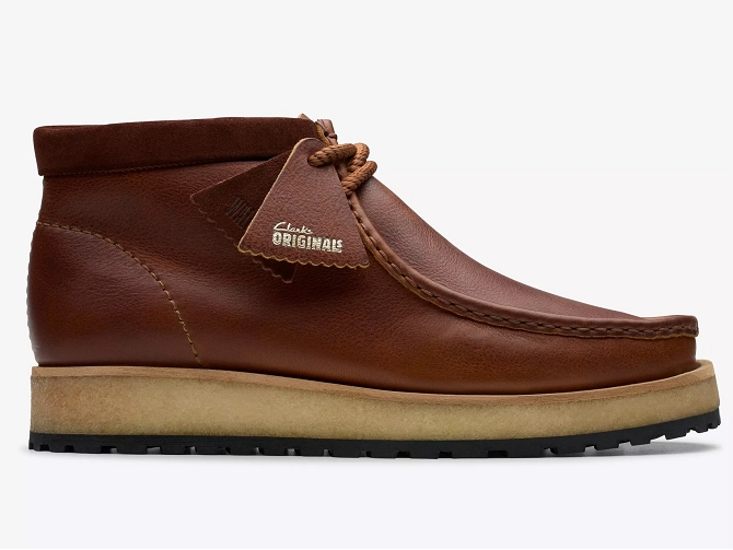 Clarks chaussures a lacets wallabee scout marron fonce5695601_2