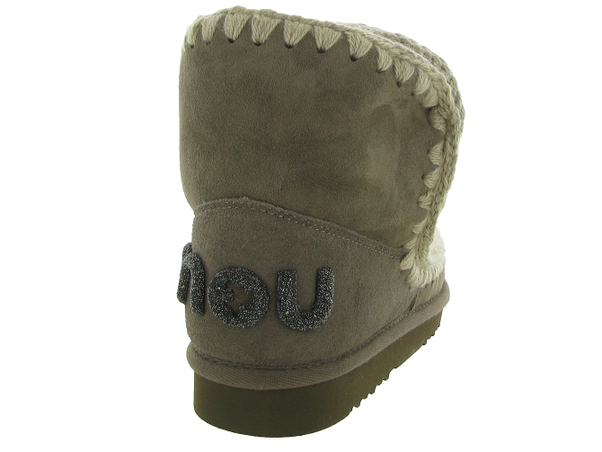 apres ski bottes fourrees - Bottine chaude - femme - Nubuck - Gris - Mou5695902_5