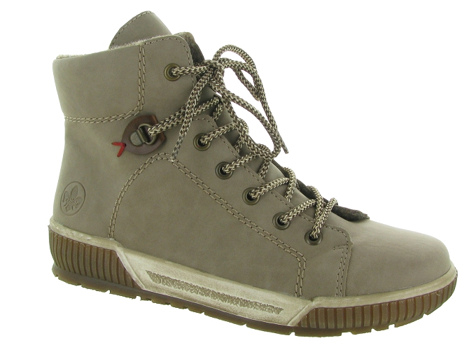 Rieker chaussures a lacets n0730 beige