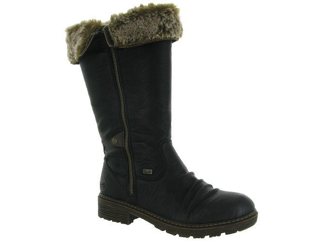 apres ski bottes fourrees - Botte fourrée - femme - Synthétique - Noir - Rieker