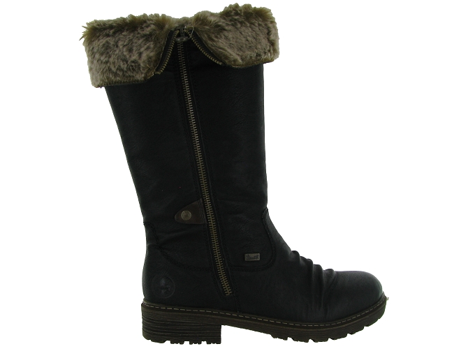 apres ski bottes fourrees - Botte fourrée - femme - Synthétique - Noir - Rieker5697501_2