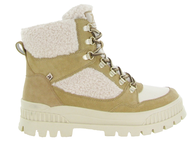 apres ski bottes fourrees - Botte de neige - femme - Cuir - Beige - Rieker5698501_2