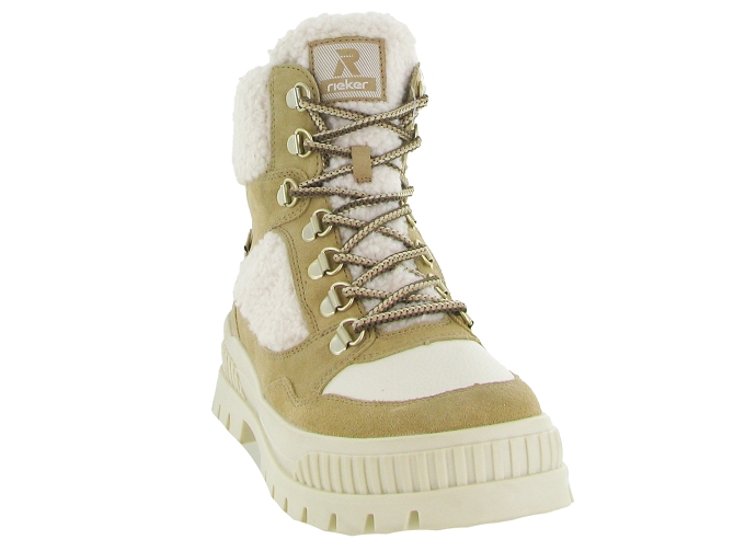 apres ski bottes fourrees - Botte de neige - femme - Cuir - Beige - Rieker5698501_3