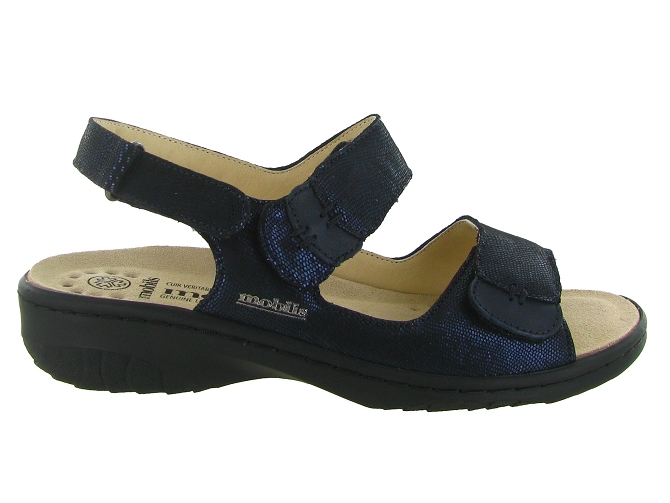 sandales et nu pieds - Confort - femme - Cuir - Bleu Marine - Mephisto5709101_2