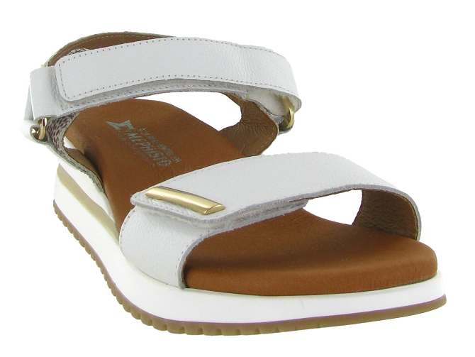 sandales et nu pieds - Confort - femme - Cuir - Blanc - Mephisto5709702_3