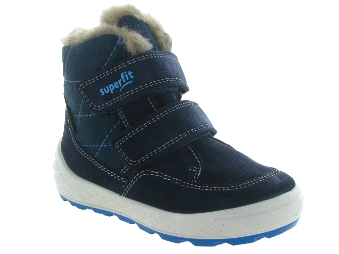 chaussures a scratch -  - junior garcon - Synthétique - Noir - Superfit