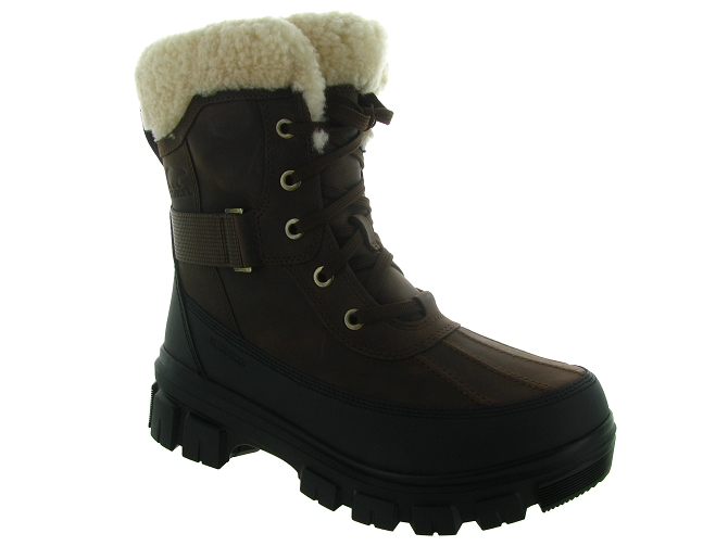 apres ski bottes fourrees - Botte de neige - femme - Nubuck - Marron - Sorel