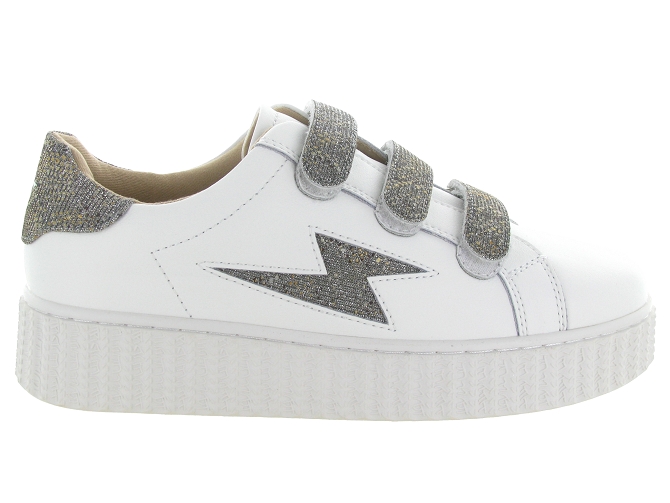 baskets et sneakers - Tendance - femme - Cuir - Blanc - Vanessa wu5775701_2